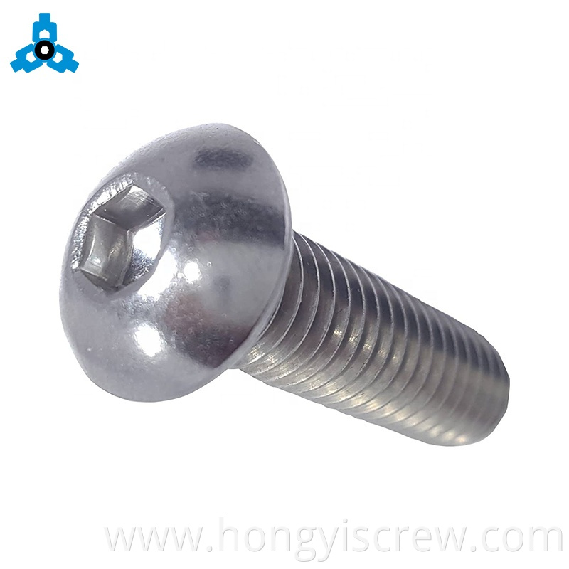 ISO7380 Hex Socket Stainless Steel Button Head Screws Allen Bolt OEM Stock Support